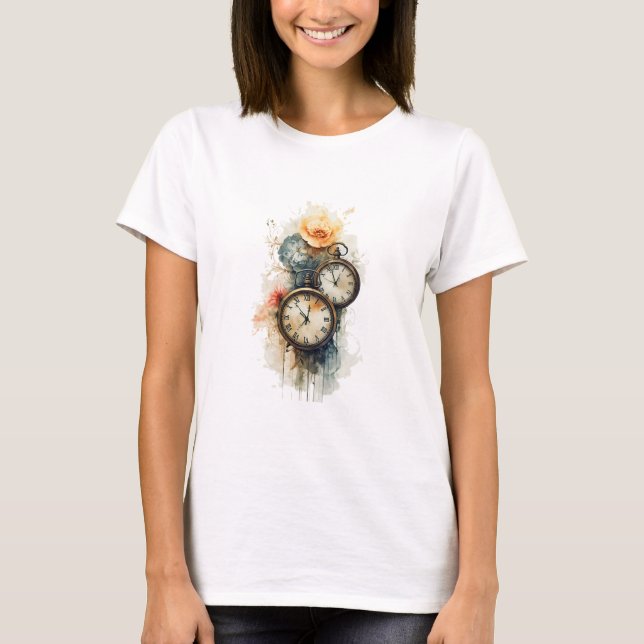 T-Shirt mit Blumen (Vorderseite)