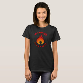 T - Shirt mit brennbarer Warnung