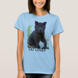 T - Shirt mit CAT-LIEBHABER auf der Front