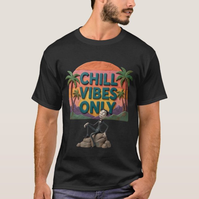 T-Shirt mit Chill-Vibes (Vorderseite)