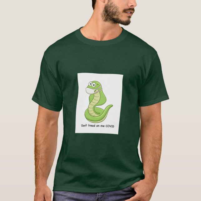 T - Shirt mit Covid-Meldung (Vorderseite)