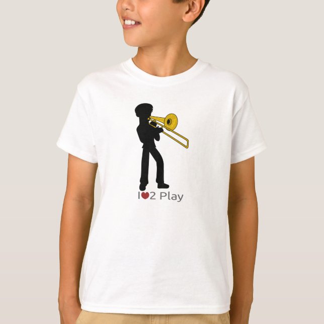T - Shirt mit Darstellung des Posaunisten (Vorderseite)