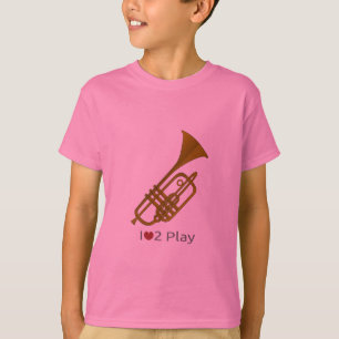 T - Shirt mit Darstellung einer Trompete
