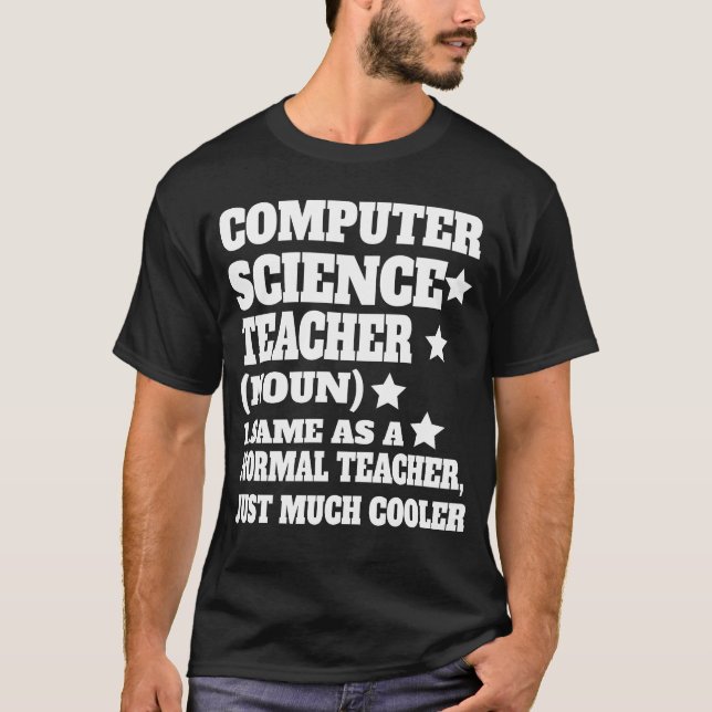 T-Shirt mit Definition von Informatiklehrern auf d (Vorderseite)