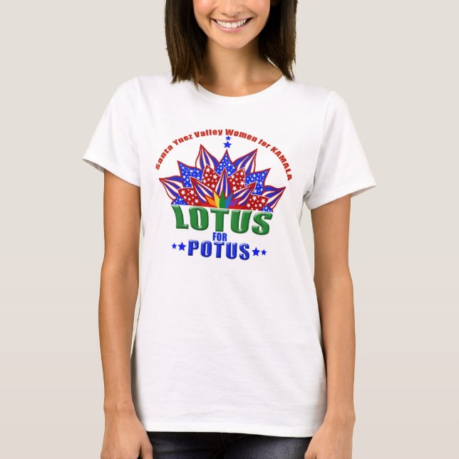 T Shirt mit dem Logo von SYV Lotus für POTUS. (Vorderseite)