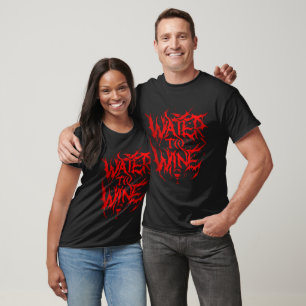 T - Shirt mit dem Logo "Water to Wine Band"