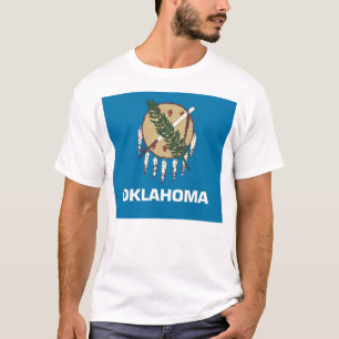 T Shirt mit der Fahne Oklahoma Staat USA