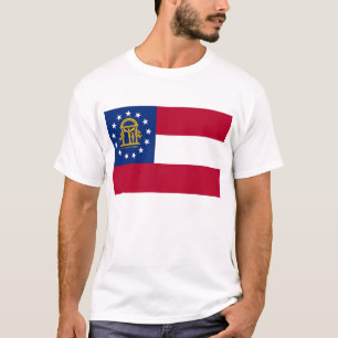 T Shirt mit der Flagge Georgiens Staat USA
