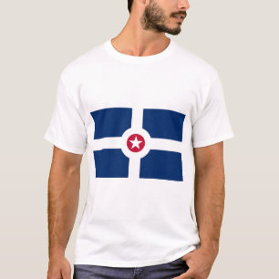 T Shirt mit der Flagge Indianapolis, USA