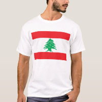 T Shirt mit der Flagge Libanons