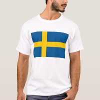 T Shirt mit der Flagge Schwedens