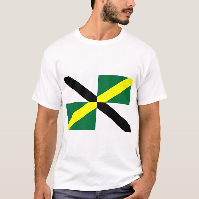 T Shirt mit der Flagge von Monterey, Kalifornien (Vorderseite)