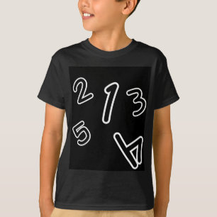 T - Shirt mit der Gestaltung der Zählzahlen