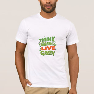 T - Shirt mit Design von "Denke ökologisch Live Gr