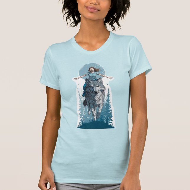 T-Shirt mit DIRE WOLF POWER (Vorderseite)