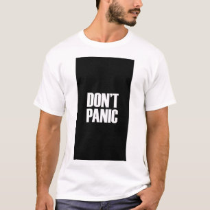 T-SHIRT MIT DRUCK 'KEINE PANIK'