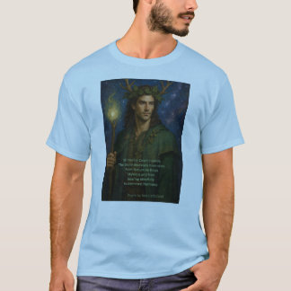 T - Shirt mit Druid und Gedicht von Xoe Celticwell