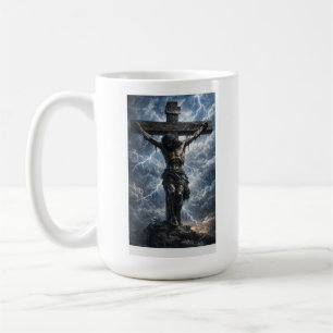 T-Shirt mit einem bewegenden Kunstwerk von Jesus C Kaffeetasse