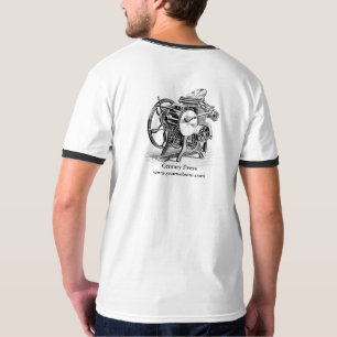 T - Shirt mit einem C&P-Buchstaben auf der Rückse