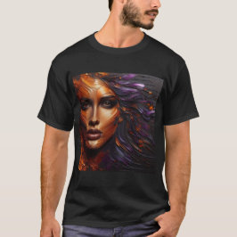 T - Shirt mit einem Kunstausdruck -42