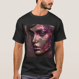 T - Shirt mit einem Kunstausdruck -44