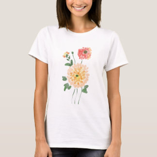 T - Shirt mit einem Strauß Chrysanthemen