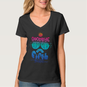 T-Shirt mit Farbflecken Hallo Fünfte 5. Klasse Leh