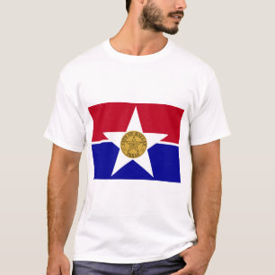 T Shirt mit Flagge von Dallas, Texas, USA