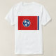 T-Shirt mit Flagge von Tennessee-Staat USA (Design vorne)