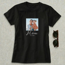 T-Shirt mit Foto und Schriftzug 'Mom Established'