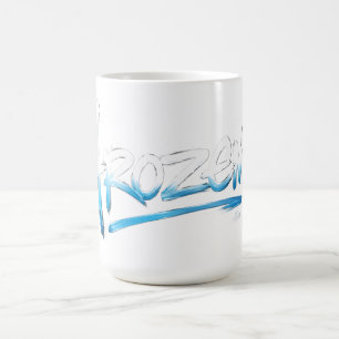 T-Shirt mit gefrorenem Text Kaffeetasse