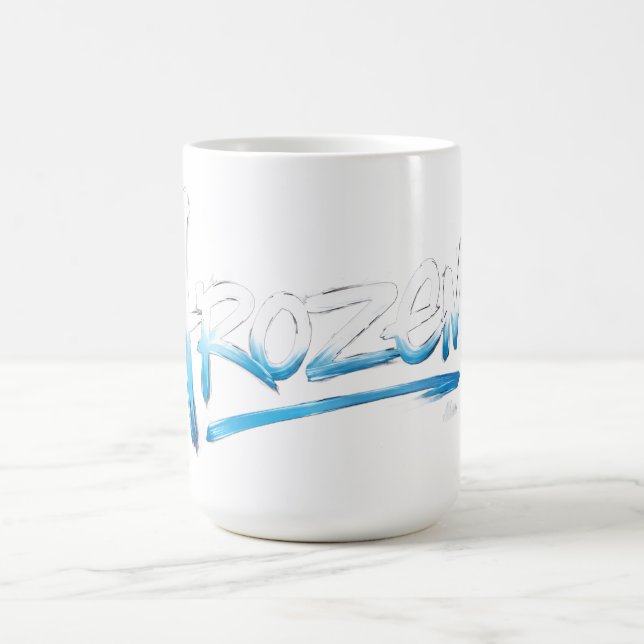 T-Shirt mit gefrorenem Text Kaffeetasse (Mittel)
