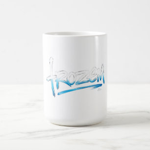 T-Shirt mit gefrorenem Text Kaffeetasse