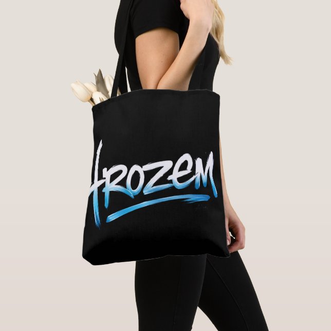 T-Shirt mit gefrorenem Text Tasche (Von Nahem)