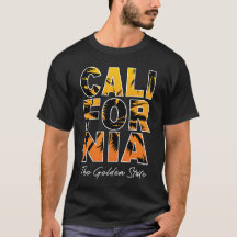 T-Shirt mit gefüllten Buchstaben und kalifornische