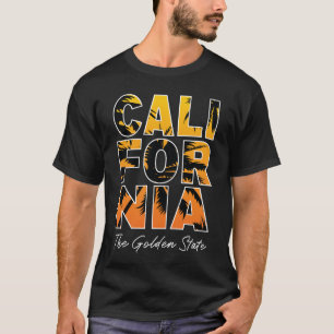T-Shirt mit gefüllten Buchstaben und kalifornische
