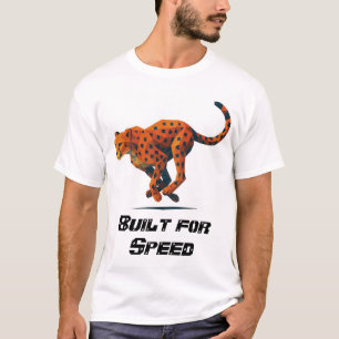 T-Shirt mit Gepard für Geschwindigkeit betitelt