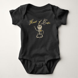 T-Shirt mit goldenem Herzen Baby Strampler