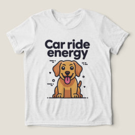 T-Shirt mit goldenem Retriever-Welpen und der Ener Tri-Blend Shirt