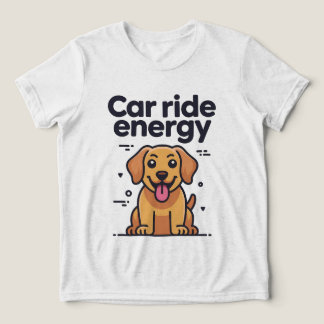 T-Shirt mit goldenem Retriever-Welpen und der Ener Tri-Blend Shirt