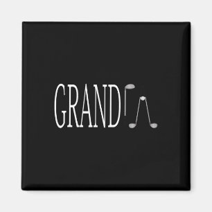 T-Shirt mit Golf-Opa-Geschenk und Golfschläger-Des Magnet