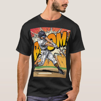T-Shirt mit Grafik für T20-Cricket 'Bat Ball Boom'