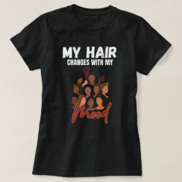 T-Shirt mit Grafikdesign für Schwarze Haarmoods-Fr