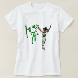T - Shirt mit grünem Streifen