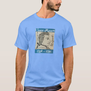 T - Shirt mit Gum-Wrapper Mozart von Tony Cimino