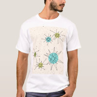 T-Shirt mit ikonischen atomaren Sternenbursts