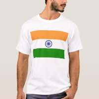 T Shirt mit indischer Flagge