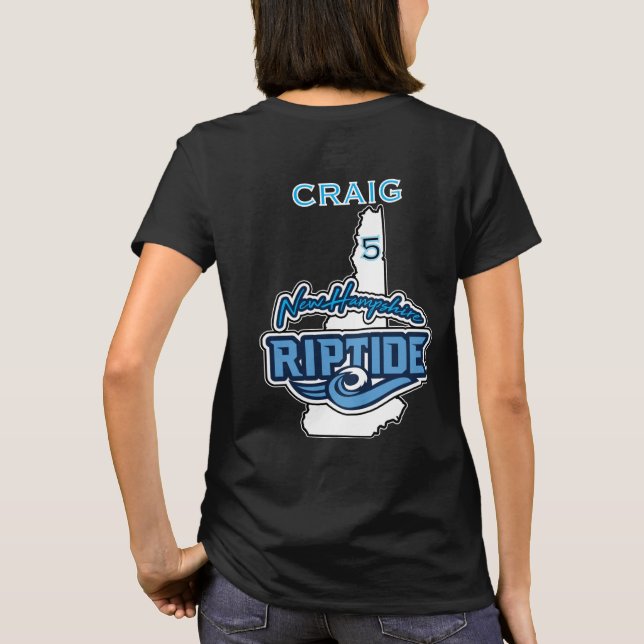 T-Shirt mit Individuelle Name und Anzahl (Rückseite)