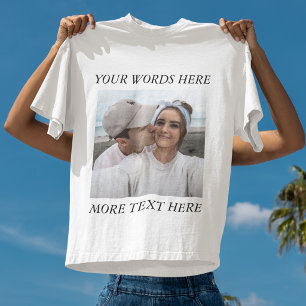 T-Shirt mit individuellem Foto und Text