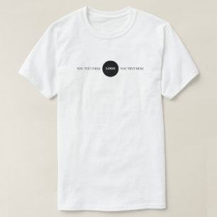 T-Shirt mit individuellem Logotext für Unternehmen